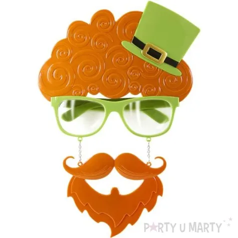 okulary party broda i wasy z czupryna swiety patryk widmann