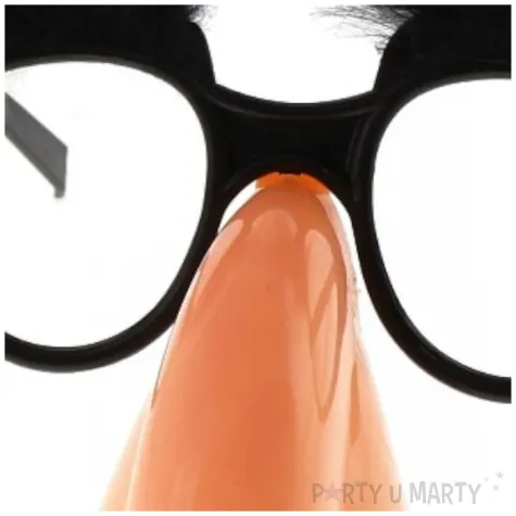 okulary party charakteryzacja czarna