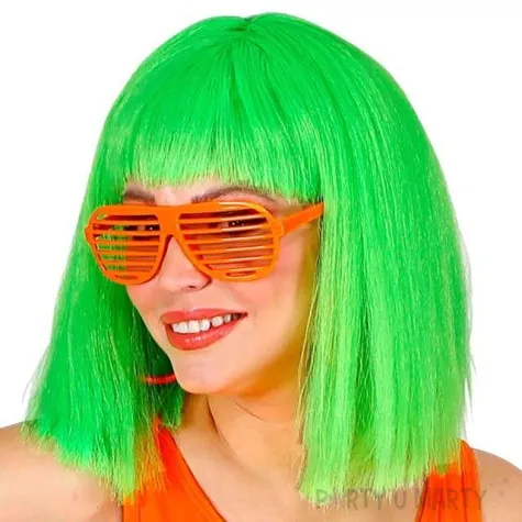 okulary party disco pomaranczowe widmann