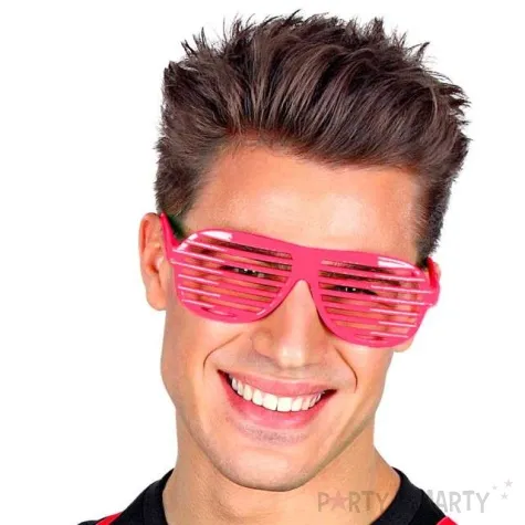 okulary party disco rozowe widmann