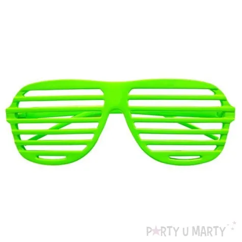okulary party disco zielone widmann