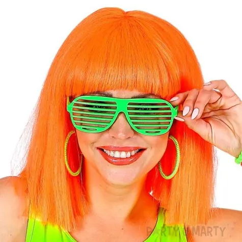 okulary party disco zielone widmann
