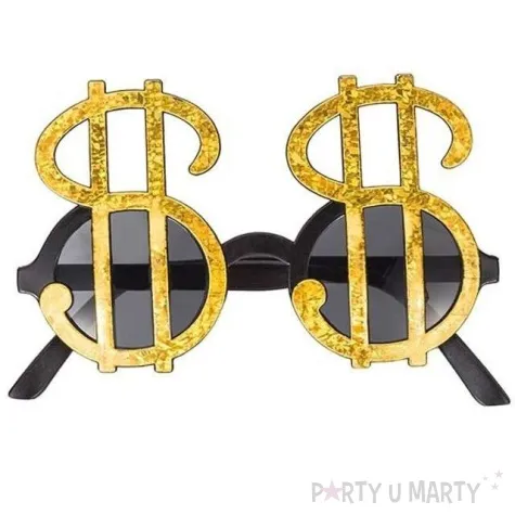 okulary party dolary zlote tamipol