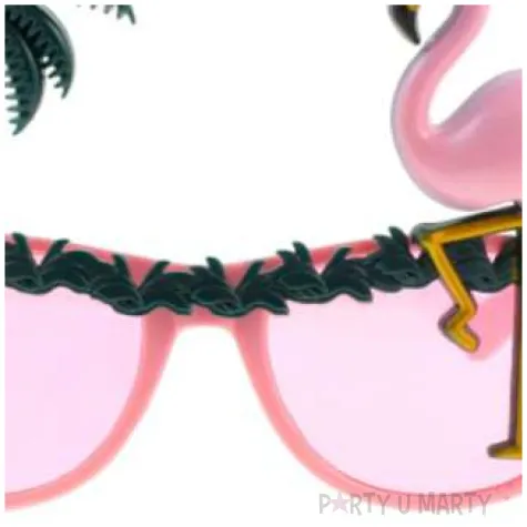 okulary party flaming i palmy rozowy godan
