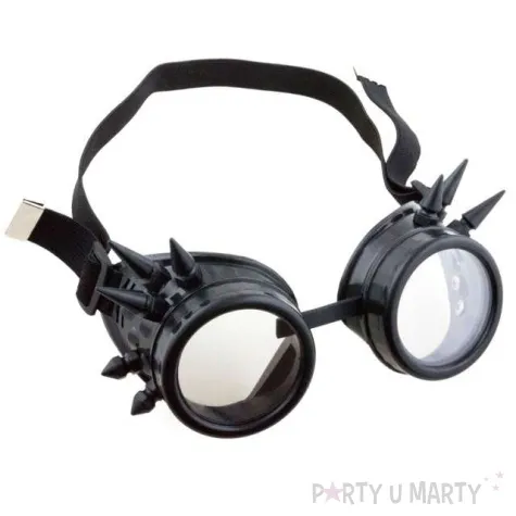 okulary party gogle steampunk czarne funnyfashion