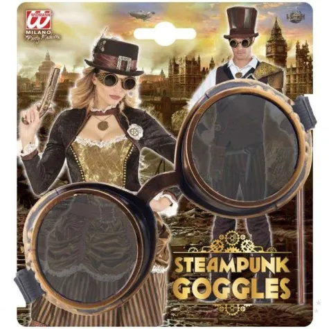 okulary party gogle steampunk widmann