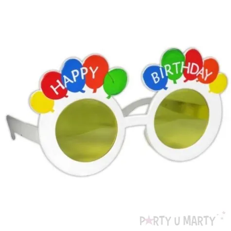 okulary party happy birthday kolorowe tamipol