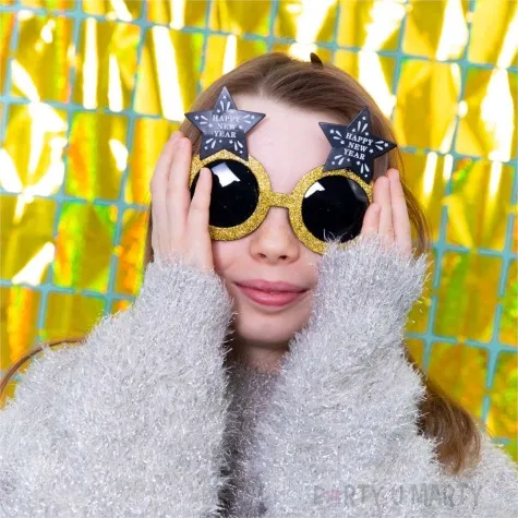 okulary party happy new year nowy rok gwiazdki zloty partypal