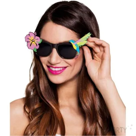 okulary party hawajski ptak z kwiatem boland