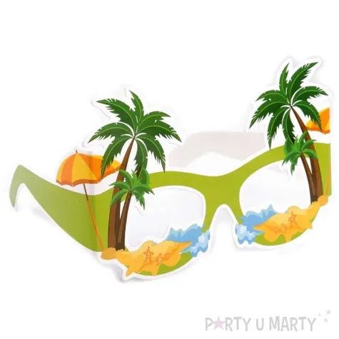 okulary party hawajskie palmy stoklasa 6 szt