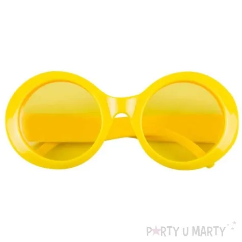 okulary party hipis retro zolty boland