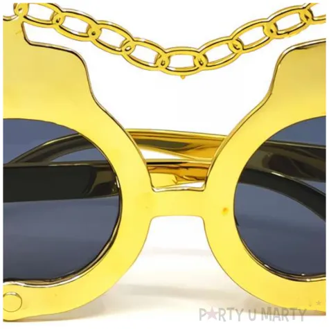 okulary party kajdanki zloty tamipol