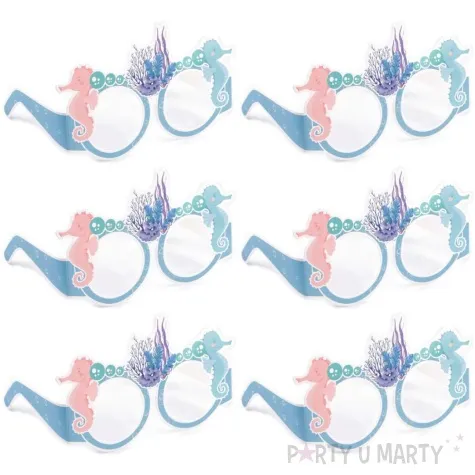 okulary party konik morski stoklasa 6 szt