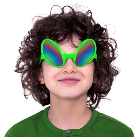 okulary party kosmita zielony partypal