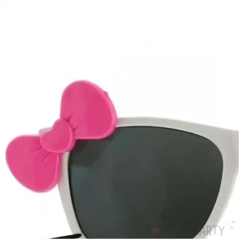 okulary party kotek z wasami bialy tamipol