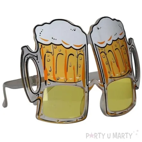 okulary party kufle piwa aster