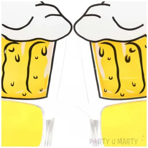 okulary party kufle piwa browar zolty tamipol