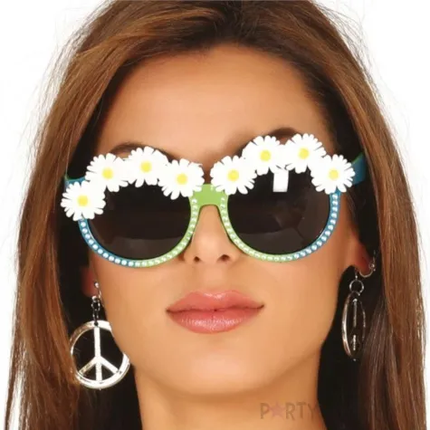 okulary party kwiaty stokrotki guirca