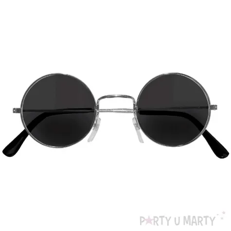 okulary party lenonki hipis czarny widmann