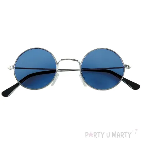 okulary party lenonki hipis niebieski boland