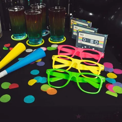 okulary party neonowe pomaranczowy arpex