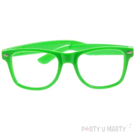 okulary party neonowe zielony arpex