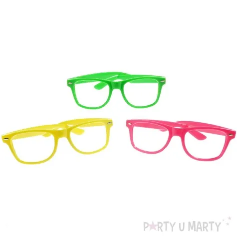 okulary party neonowe zielony arpex
