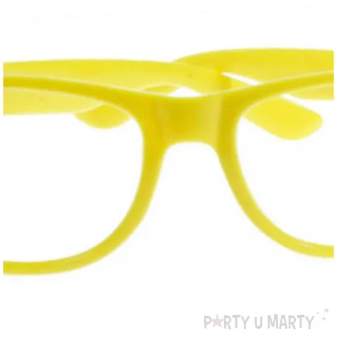 okulary party neonowe zolty arpex