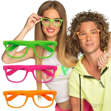 okulary party neonowy komplet boland 3 szt