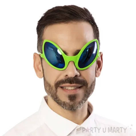 okulary party obcy kosmita zielony fyasa