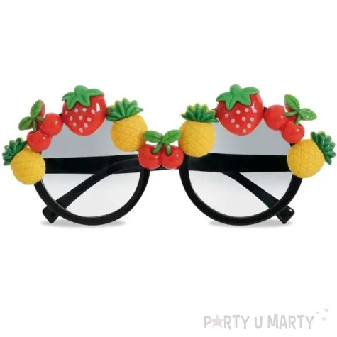 okulary party owoce fries