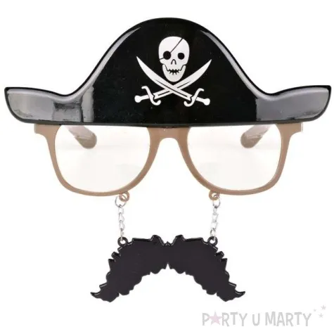 okulary party pirat z wasami arpex