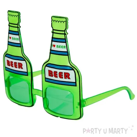okulary party piwo zielone i love beer partypal