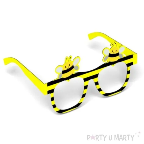 okulary party sloneczne pszczolki papierowe 6 szt