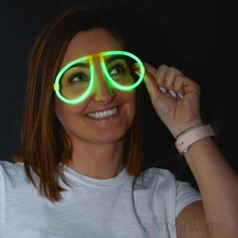 okulary party swietliki neon party zolty arpex 1 szt