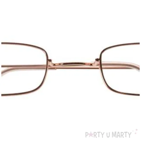 okulary party swiety mikolaj podluzne zlote arpex