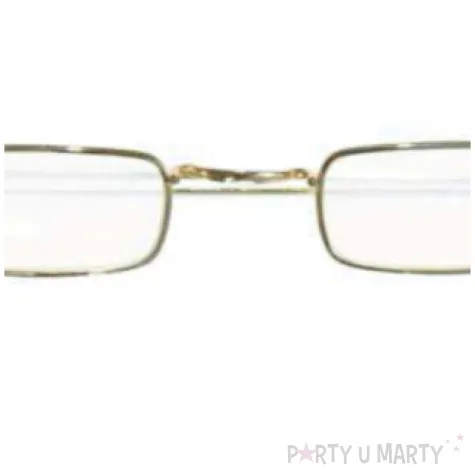 okulary party swiety mikolaj podluzne zlote carnival toys