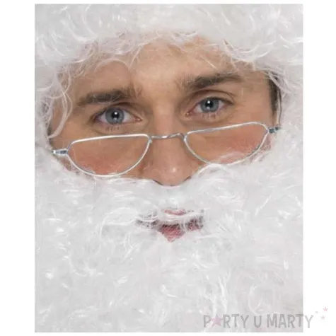 okulary party swiety mikolaj trojkatne srebrne smiffys