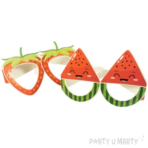 okulary party truskawki i arbuzy papierowe arpex 2 szt