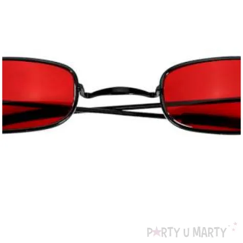 okulary party wampir halloween czerwony widmann