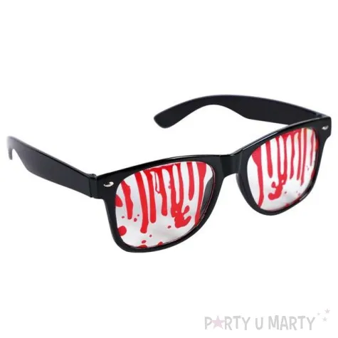 okulary party zakrwawione halloween fyasa
