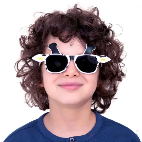 okulary party zyrafa bialy partypal