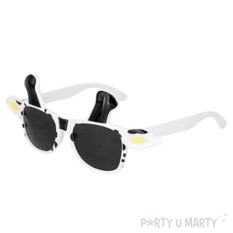 okulary party zyrafa bialy partypal