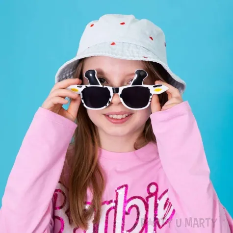 okulary party zyrafa bialy partypal