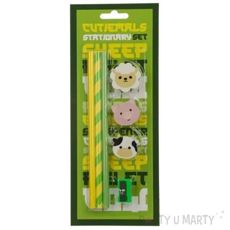 olowki domowe zwierzatka z gumka puckator 3 szt