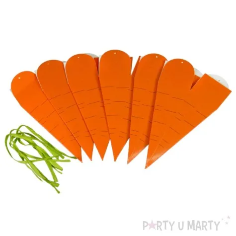opakowanie na prezent marchewka pomaranczowy arpex 4 x 17 cm 6 szt