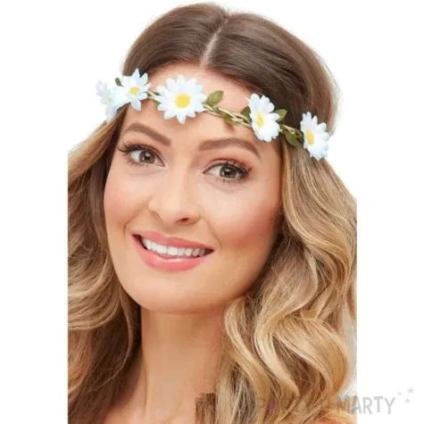 opaska elastyczna kwiatki hipisa smiffys 3 szt