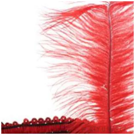 opaska elastyczna party retro czerwona