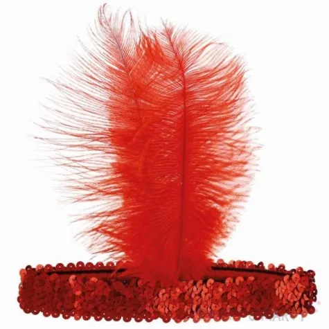 opaska elastyczna retro kabaret czerwony godan