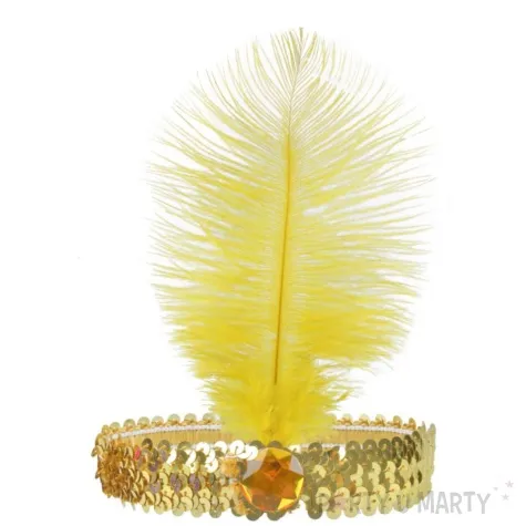 opaska elastyczna retro lata 20 zlota arpex